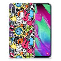 Samsung Galaxy A40 | Sillicone Back Cover | Punk Rock