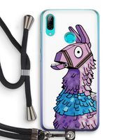 Lama: Huawei P Smart (2019) Transparant Hoesje met koord