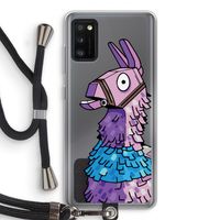 Lama: Samsung Galaxy A41 Transparant Hoesje met koord