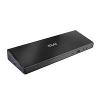 CLUB3D Type-C Universeel (2x 4K60Hz +1x 4K30Hz), oplaad Docking Station 60W DisplayLink® gecertificeerd en DP alt modus - kensington lock - thumbnail