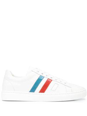 Madison.Maison baskets 3 Stripe & Your Out en cuir - Blanc