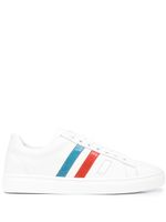 Madison.Maison baskets 3 Stripe & Your Out en cuir - Blanc