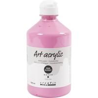 Creativ Company Acryl verf, semi-glanzend, dekkend, dusty rose, 500 ml/ 1 fles