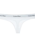 Calvin Klein Underwear string à ceinture élastiquée à logo - Blanc