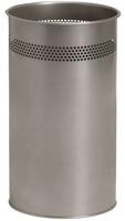 Papierbak brasq 21 liter rvs zilver