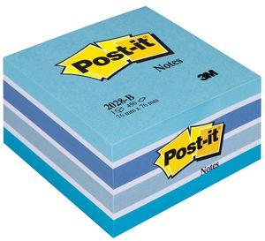 Post-It 7000033875 zelfklevend notitiepapier Vierkant Blauw 450 vel Zelfplakkend