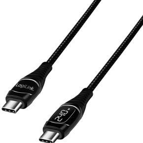 LogiLink CU0185 USB-kabel USB 2.0 2 m USB C Zwart