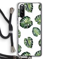 Tropische bladeren: Sony Sony Xperia 10 III Transparant Hoesje met koord