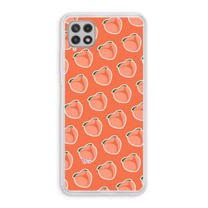 Just peachy: Samsung Galaxy A22 4G Transparant Hoesje