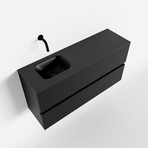 Toiletmeubel Mondiaz Ada | 100 cm | Meubelkleur Urban | Lex wastafel Urban Links | Zonder kraangat