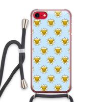 Leeuwenkoppen: iPhone SE 2020 Transparant Hoesje met koord