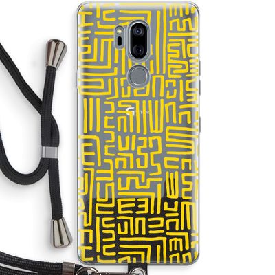 Majorelle Blue Print: LG G7 Thinq Transparant Hoesje met koord