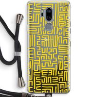 Majorelle Blue Print: LG G7 Thinq Transparant Hoesje met koord