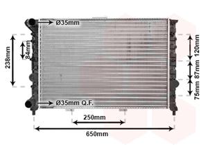 Van Wezel Radiateur 01002029