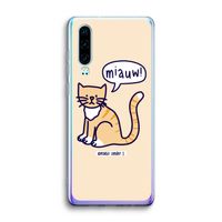 Miauw: Huawei P30 Transparant Hoesje