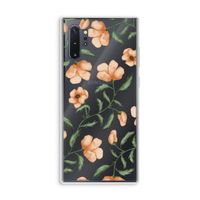 Peachy flowers: Samsung Galaxy Note 10 Plus Transparant Hoesje