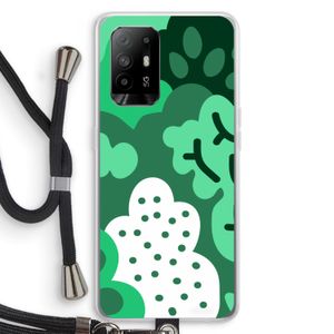 Bushes: Oppo A95 5G Transparant Hoesje met koord