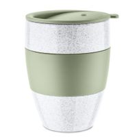 Koziol - Herbruikbare Koffiebeker met Deksel, 0.4 L, Organic Groen - Koziol Aroma To Go - thumbnail