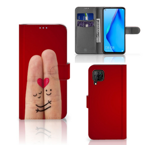 Huawei P40 Lite Wallet Case met Pasjes Liefde - Origineel Romantisch Cadeau