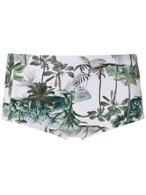 Lygia & Nanny slip de bain Parati imprimé - Blanc