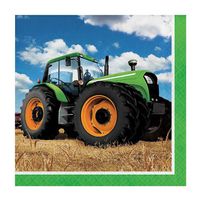 Haza Witbaard tractor servetten, 16st.