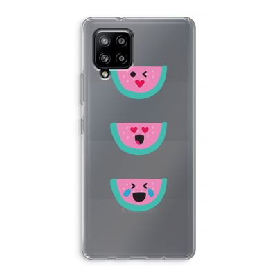 Smiley watermeloen: Samsung Galaxy A42 5G Transparant Hoesje