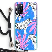 Tijger: Oppo A72 Transparant Hoesje met koord