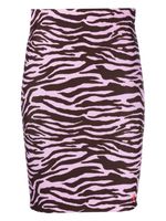 The Attico jupe crayon à motif zébré - Rose The Attico jupe crayon à motif zébré - Rose