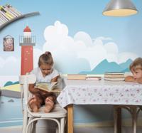 Kinder fotobehang Dromen op volle zee Kinder fotobehang Dromen op volle zee