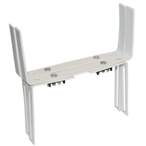 Geli Verstelbare muurbeugels - 2x - metaal - balkon haken - 12 t/m 23,5 cm - wit