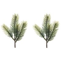 Decoris dennentakjes - 20x - groen - 23 cm - kerstversiering - kersttakjes - kerstdecoratie