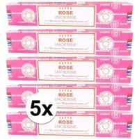 Satya Nag Champa wierook stokjes - Rose - 100x - 15 gram