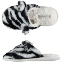 Meisjes instap slippers/pantoffels zebra print maat 31-32 31/32  -