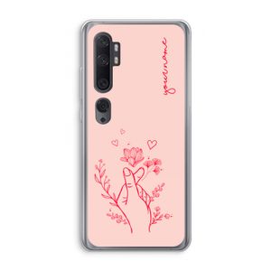 Giving Flowers: Xiaomi Mi Note 10 Transparant Hoesje