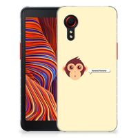 Samsung Galaxy Xcover 5 Telefoonhoesje met Naam Monkey - thumbnail