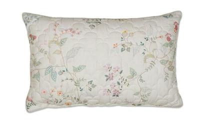 Pip Studio Pip Studio Kili Flower Quilted Cushion - Wit 45x70 cm