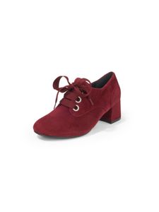 Veterpumps Karin van geitensuèdeleer Van Semler rood