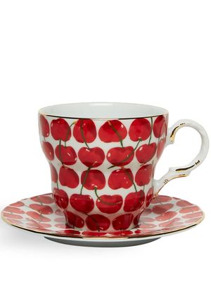 La DoubleJ tasse et soucoupe Big Mama - Rouge
