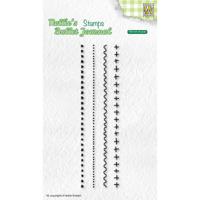 Nellie's Choice • clear stempels suitable for nellie's bullet journal set of borders 3