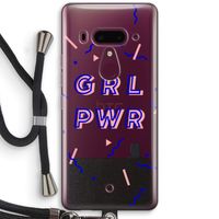 GRL PWR: HTC U12+ Transparant Hoesje met koord