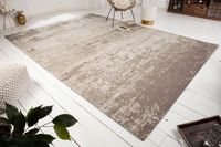Vintage katoenen tapijt MODERN ART XXL 350x240cm beige-grijs gewassen used look - 40524 - thumbnail