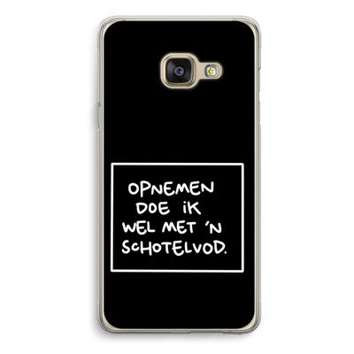 Schotelvod: Samsung A3 (2017) Transparant Hoesje