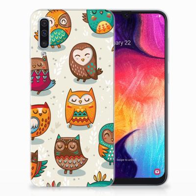 Samsung Galaxy A50 | TPU Hoesje | Vrolijke Uilen