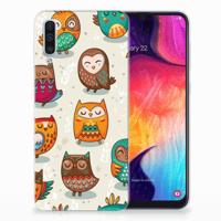 Samsung Galaxy A50 | TPU Hoesje | Vrolijke Uilen