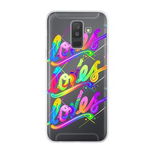Loves: Samsung Galaxy A6 Plus (2018) Transparant Hoesje
