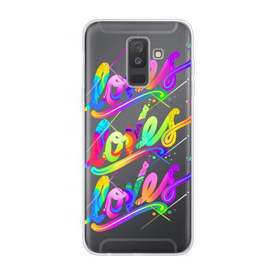 Loves: Samsung Galaxy A6 Plus (2018) Transparant Hoesje