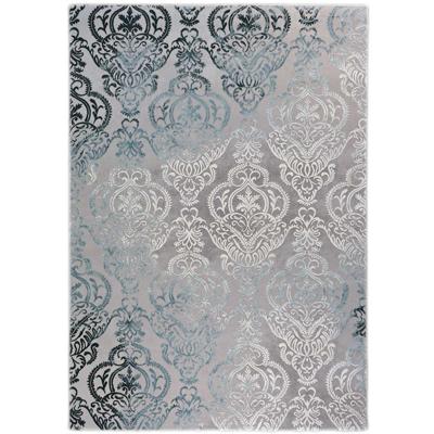 Vintage Vloerkleed Thema 23014-953 Grijs-Blauw-80 x 150 cm