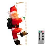 Kerstman op ladder, ladder 90 cm, 48 leds Kerstman op ladder, ladder 90 cm, 48 leds