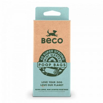 Beco Bags Poepzakjes Mint - 60 stuks 1 verpakking