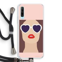 Red lips: Huawei P Smart Pro Transparant Hoesje met koord